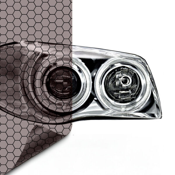Linkfuture Honeycomb Light Smoke Air-tint Headlight Film
